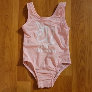 NWT Baby Toddler Girl Unicorn One-Piece Swimsuit Size 12-18 Months Swim Bathing
